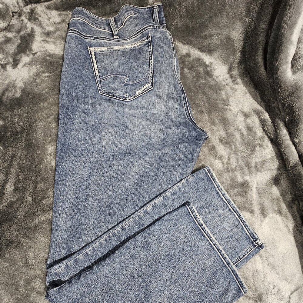 NWT Women's Elyse Silver Jeans, Size 20W/33